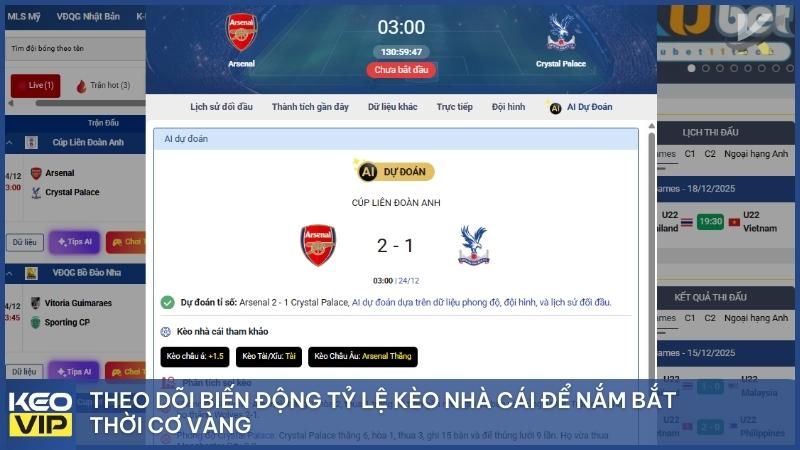 Kèo Đồng Banh Là Gì? Kinh Nghiệm Cược Kèo Hòa Được Thua Hiệu Quả 3 Theo dõi biến động tỷ lệ kèo nhà cái 5 để nắm bắt thời cơ vàng