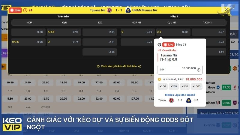 Cách Đọc Kèo Bóng Đá Tài Xỉu Từ A-Z: Hướng Dẫn Chi Tiết & Mẹo Thắng Lớn 2026 4 Thường xuyên truy cập Keonhacai5 để cập nhật thông tin tỷ lệ cược chính xác, tránh các rủi ro không đáng có